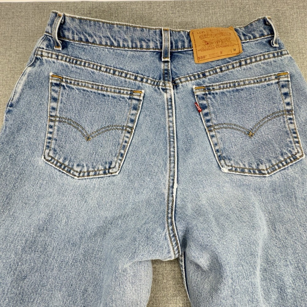 Vintage Levi's 550‎ Jeans Womens 16 Reg Blue Denim Relaxed Fit Tapered Leg USA M - Picture 7 of 12